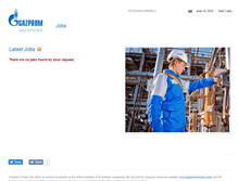 Tablet Screenshot of gazpromvacancy.com